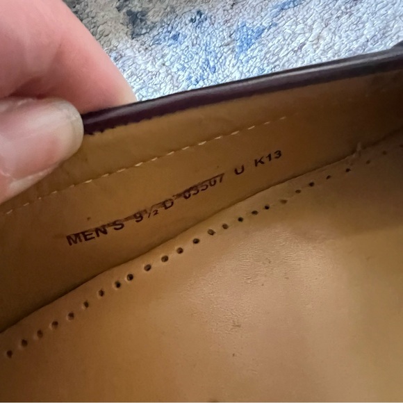 Cole Haan Mens Pinch Tassel Penny Loafers Burgundy Slip On Dress Shoes Size 9.5 - Picture 7 of 7